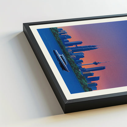Kuala Lumpur city poster mockup 5 - frame not included