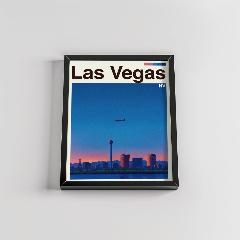 Las Vegas city poster mockup 2 - frame not included