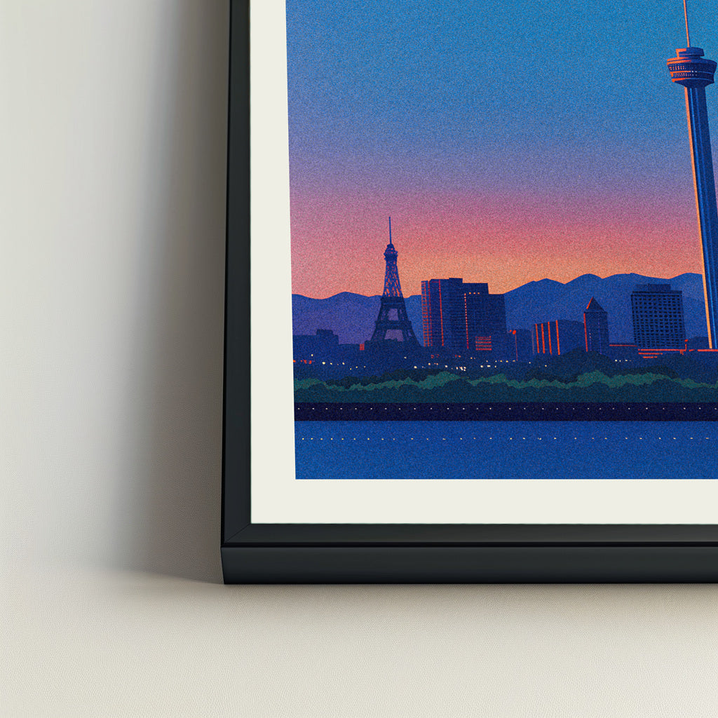 Las Vegas city poster mockup 4 - frame not included