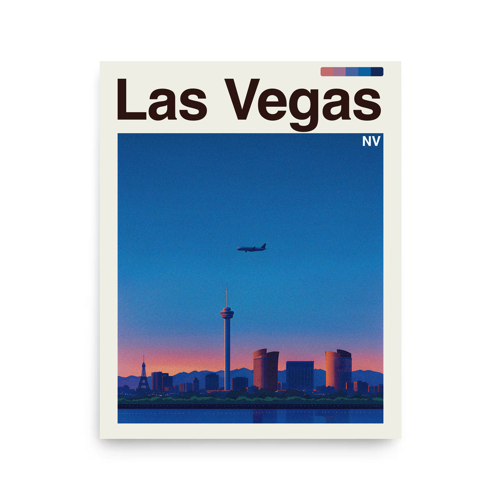 Las Vegas city poster mockup 1 - frame not included