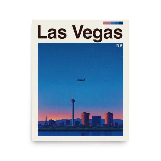 Las Vegas city poster mockup 1 - frame not included