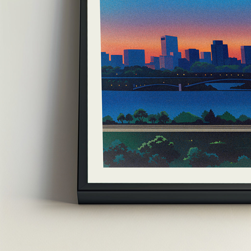 Little Rock city poster mockup 4 - frame not included