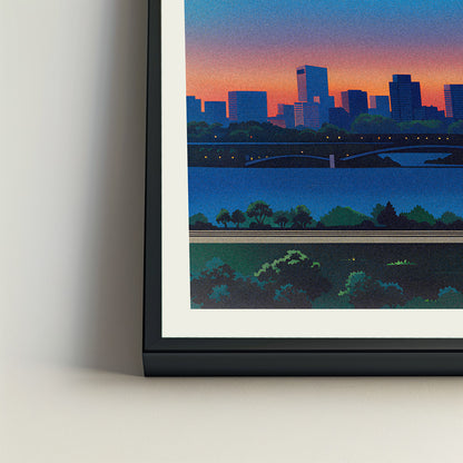 Little Rock city poster mockup 4 - frame not included