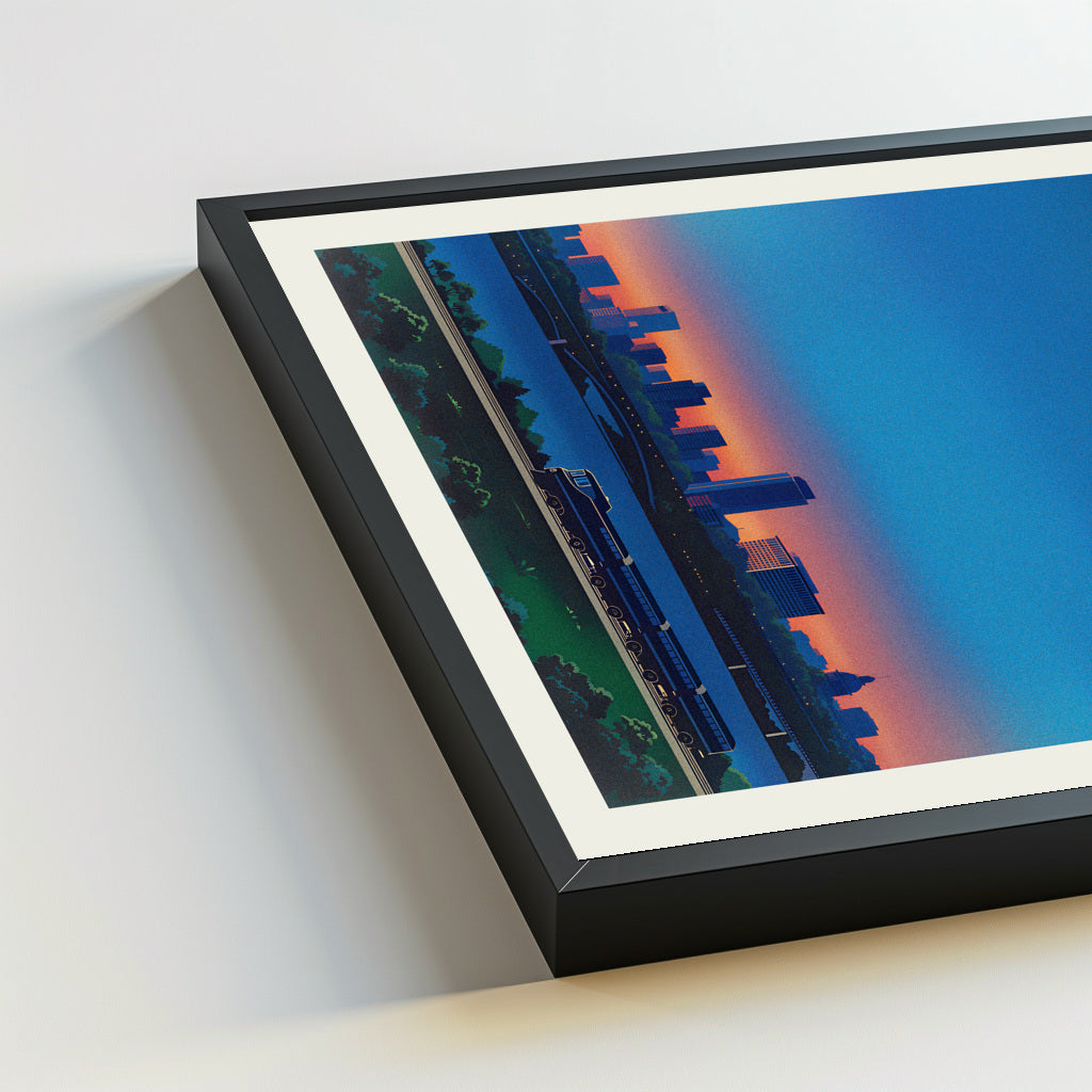 Little Rock city poster mockup 5 - frame not included