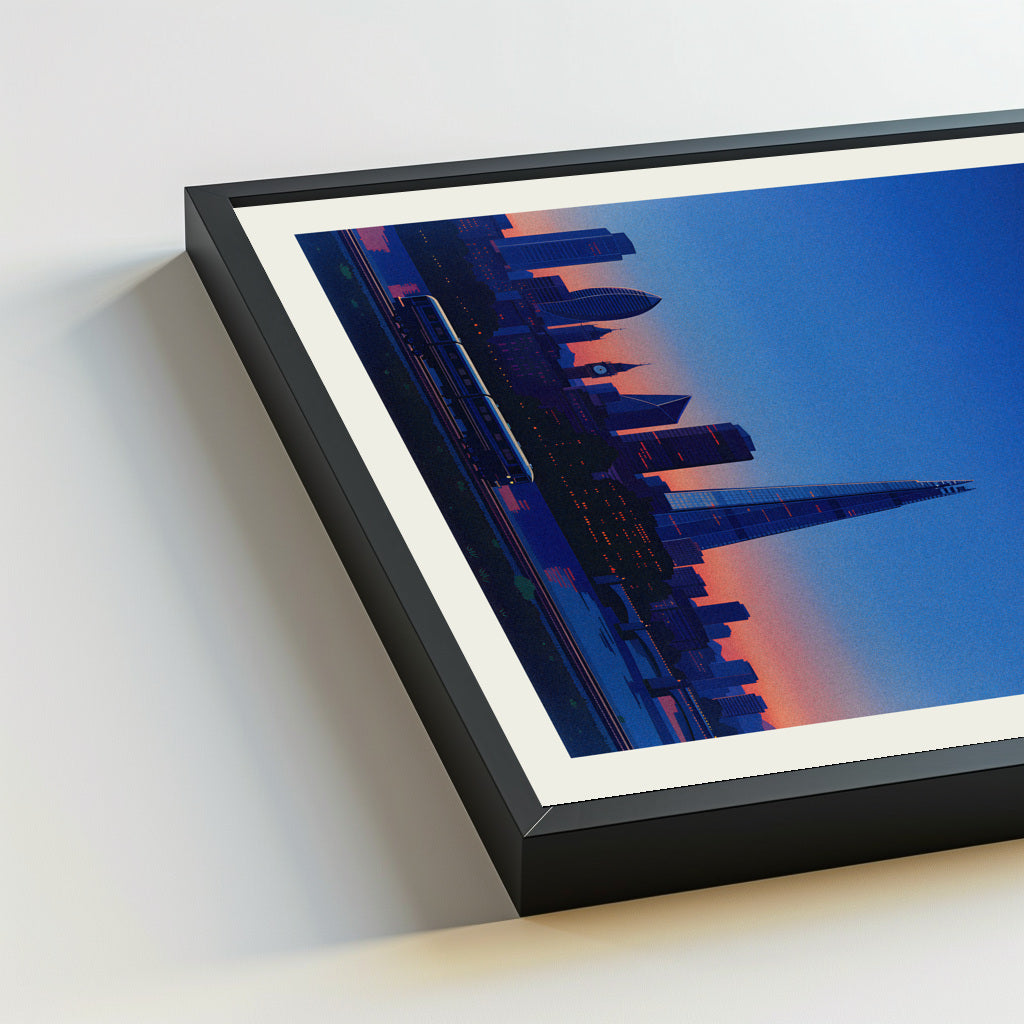 London city poster mockup 5 - frame not included