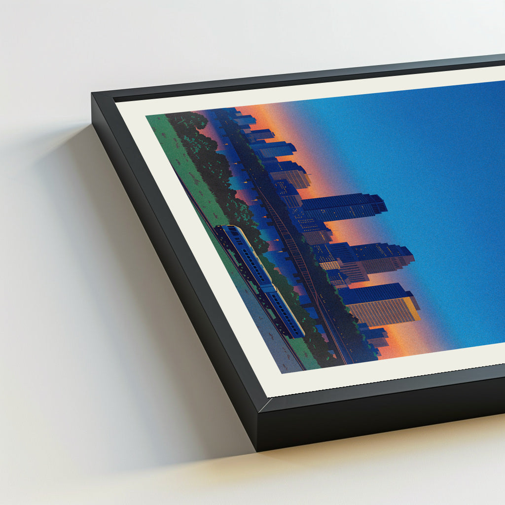 Louisville city poster mockup 5 - frame not included