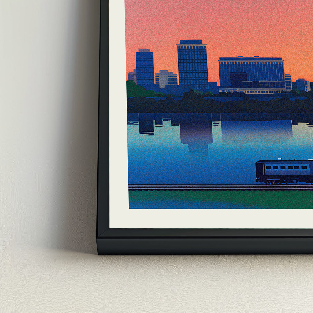 Madison city poster mockup 4 - frame not included