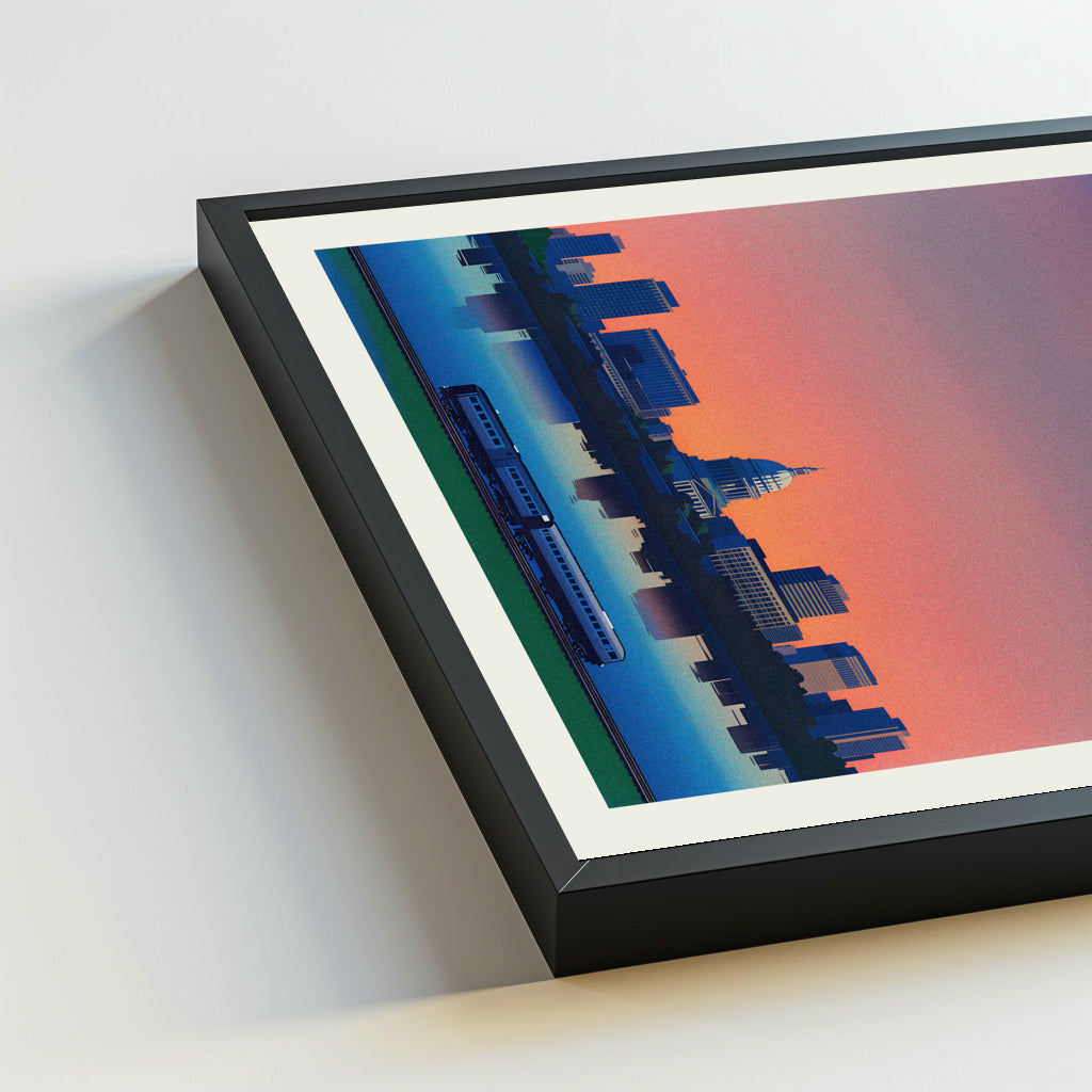 Madison city poster mockup 5 - frame not included