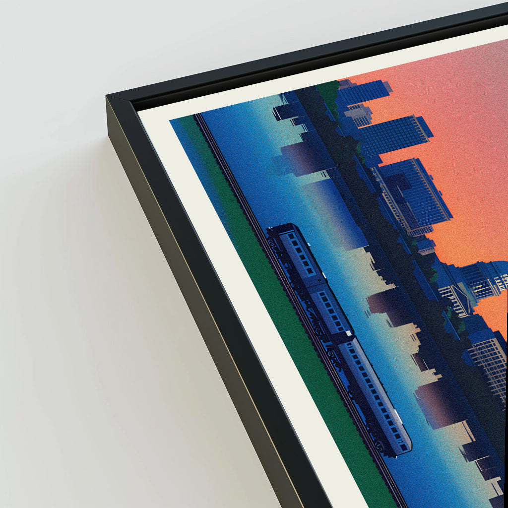 Madison city poster mockup 3 - frame not included