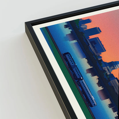 Madison city poster mockup 3 - frame not included