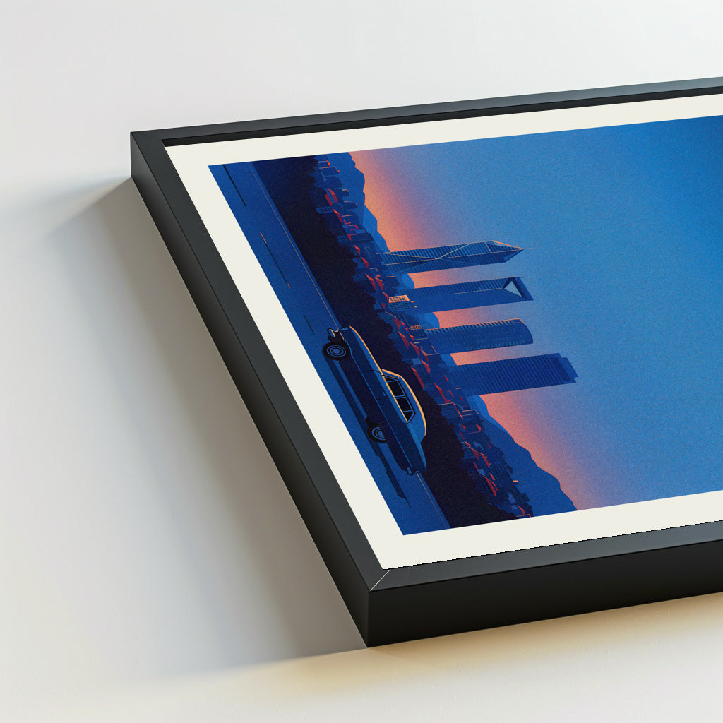Madrid city poster mockup 5 - frame not included