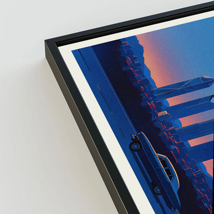 Madrid city poster mockup 3 - frame not included