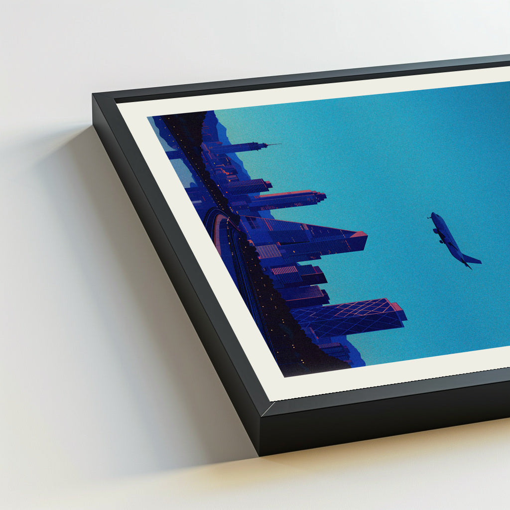 Mexico City city poster mockup 5 - frame not included