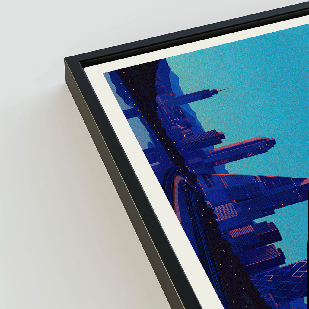 Mexico City city poster mockup 3 - frame not included