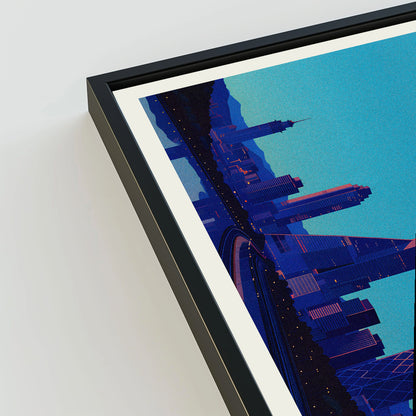 Mexico City city poster mockup 3 - frame not included