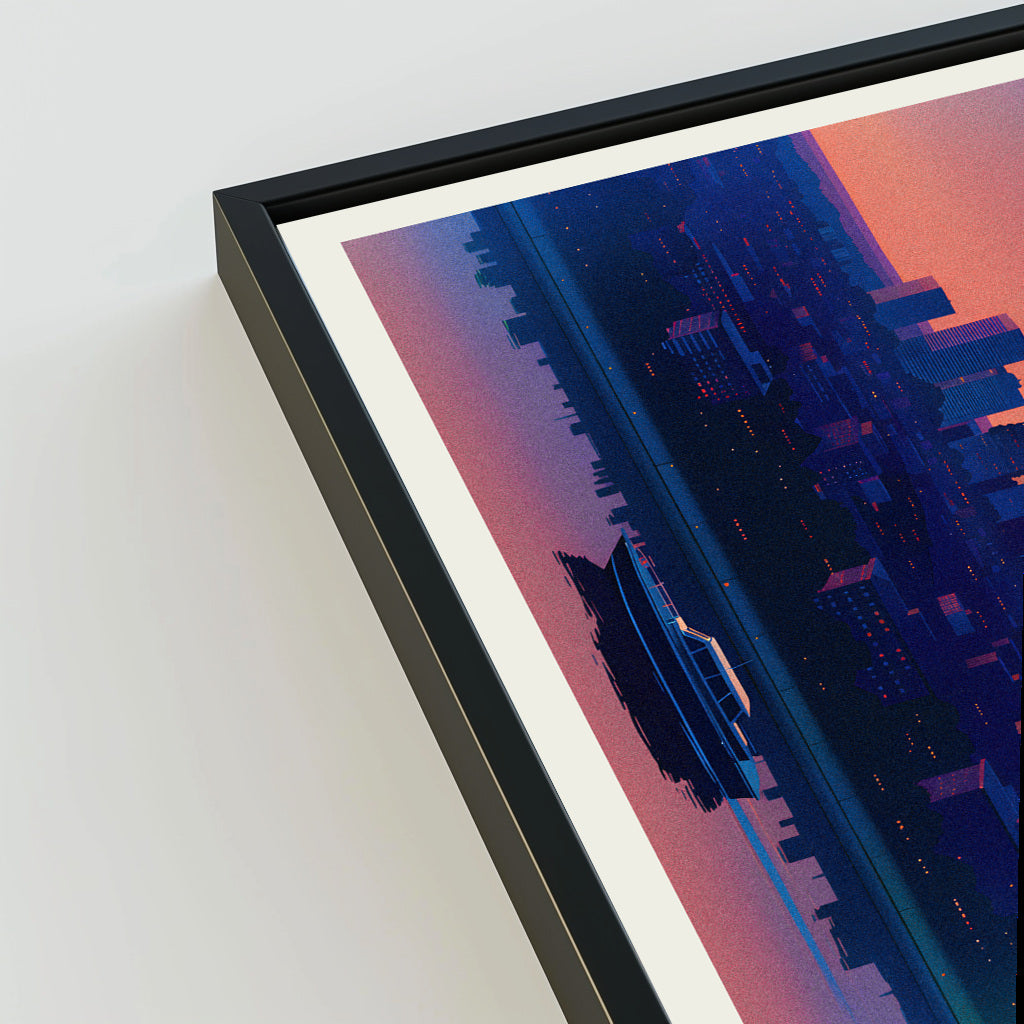 Milan city poster mockup 3 - frame not included