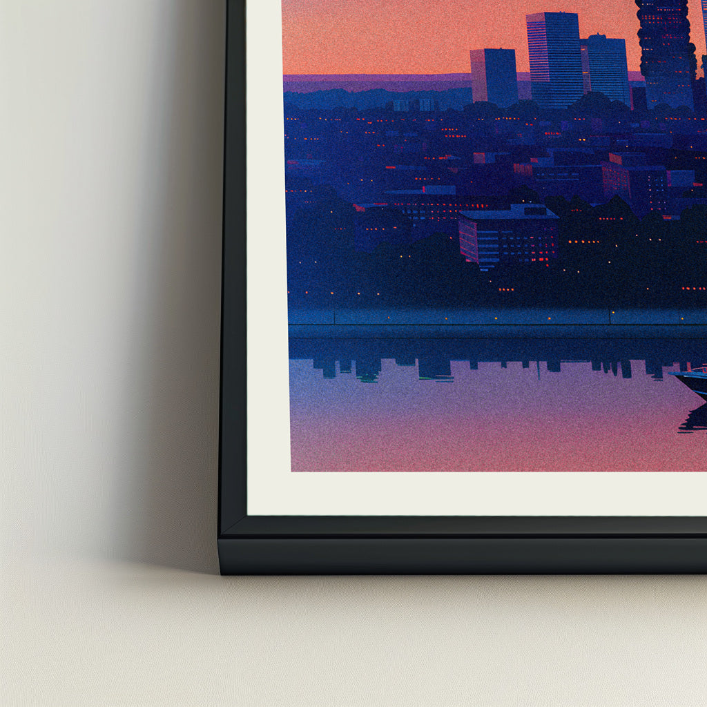 Milan city poster mockup 4 - frame not included