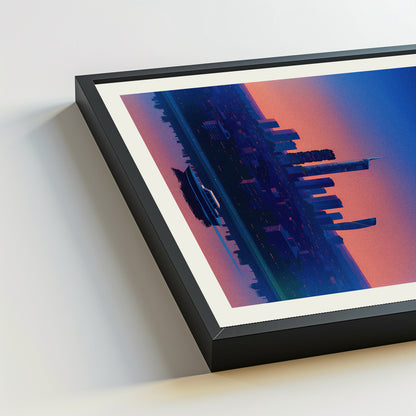 Milan city poster mockup 5 - frame not included
