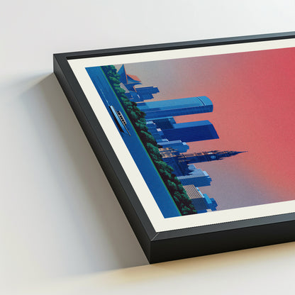 Milwaukee city poster mockup 5 - frame not included