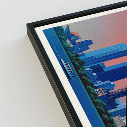 Milwaukee city poster mockup 3 - frame not included