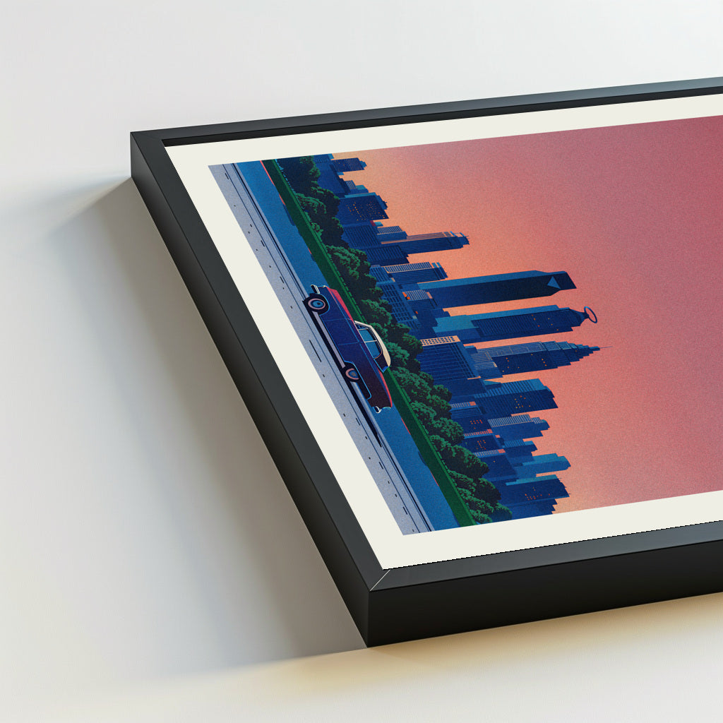 Minneapolis city poster mockup 5 - frame not included