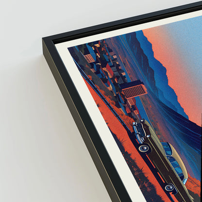 Missoula city poster mockup 3 - frame not included