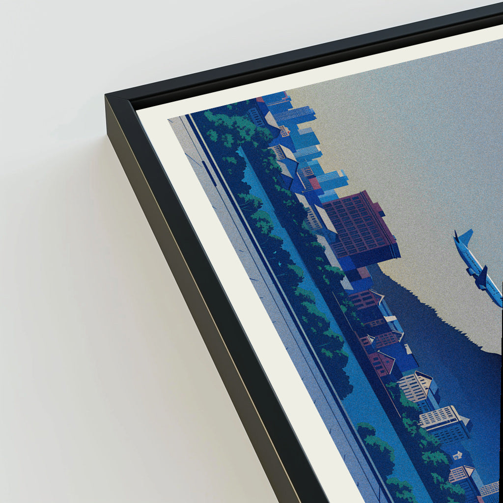 Missoula city poster mockup 3 - frame not included
