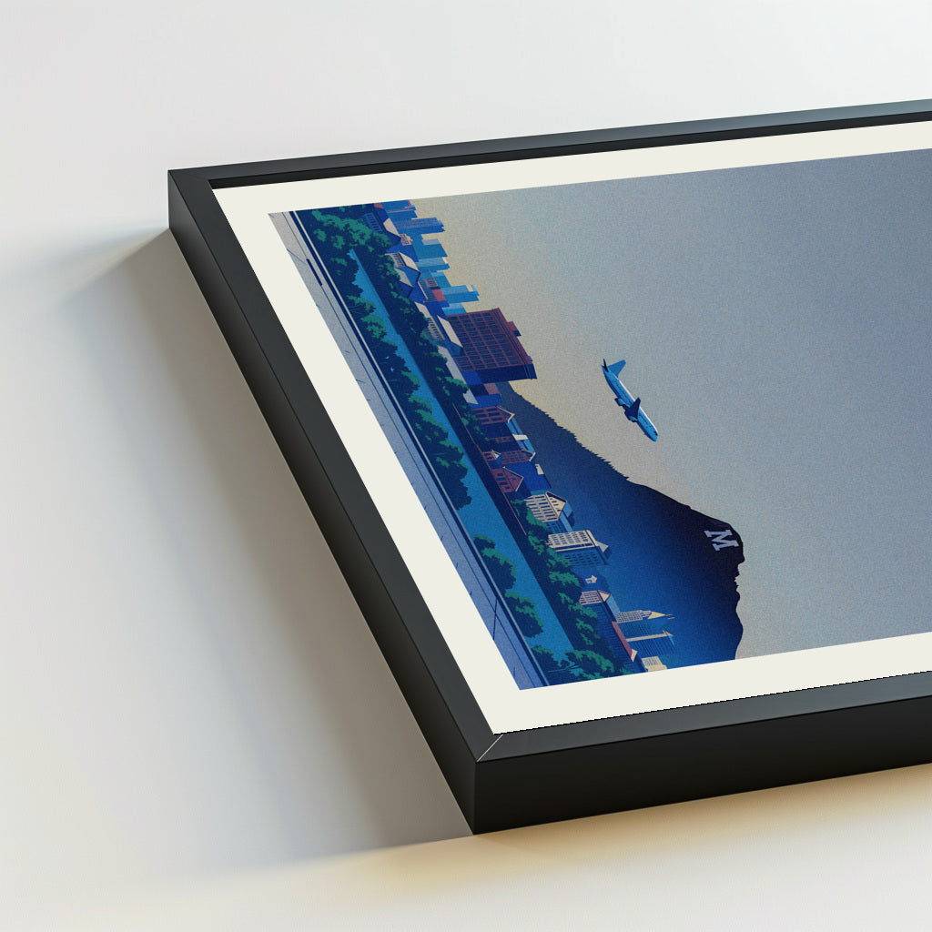 Missoula city poster mockup 5 - frame not included