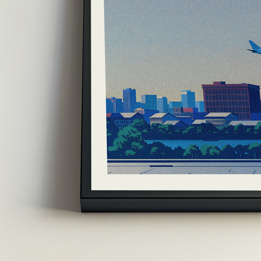Missoula city poster mockup 4 - frame not included