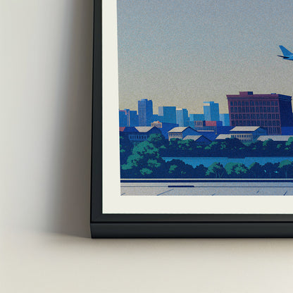 Missoula city poster mockup 4 - frame not included