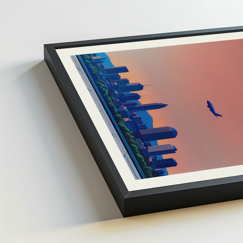 Montreal city poster mockup 5 - frame not included