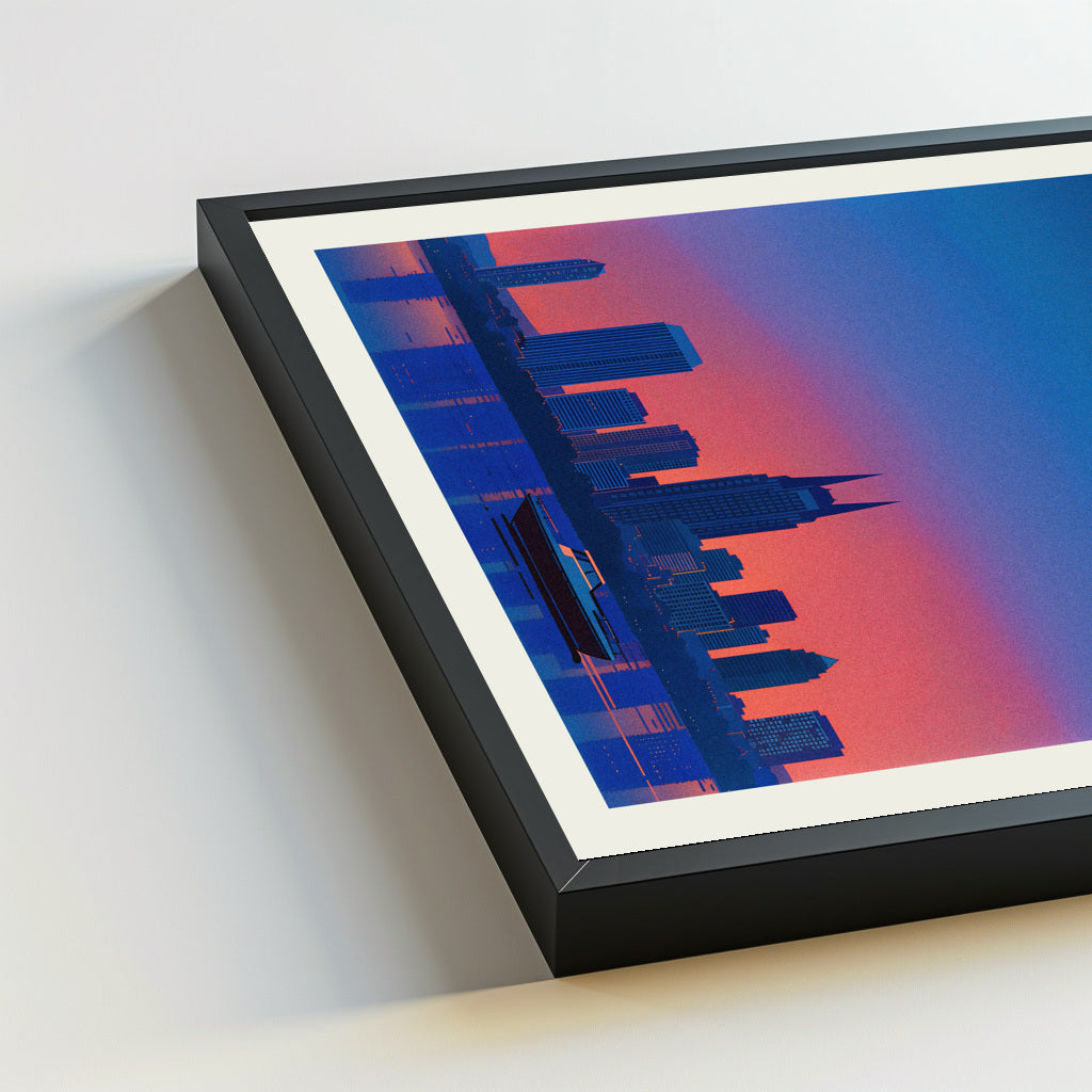 Nashville city poster mockup 5 - frame not included