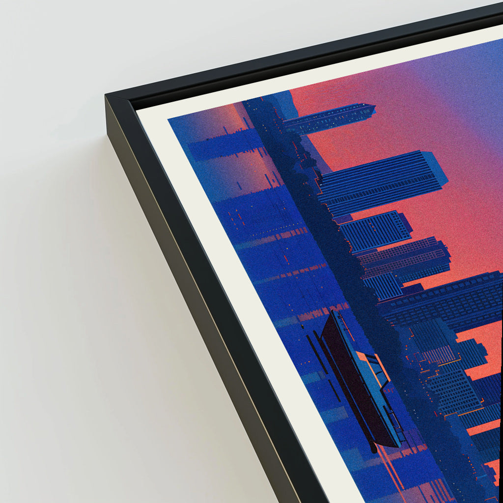 Nashville city poster mockup 3 - frame not included