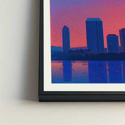Nashville city poster mockup 4 - frame not included