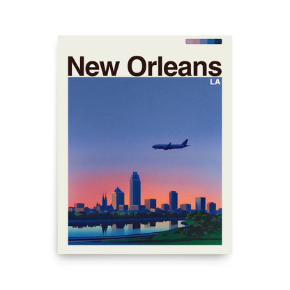New Orleans city poster mockup 1 - frame not included