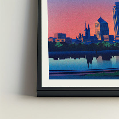 New Orleans city poster mockup 4 - frame not included