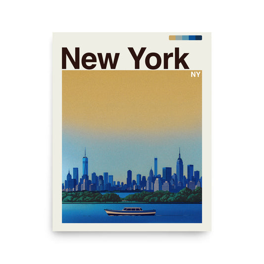 New York city poster mockup 1 - frame not included