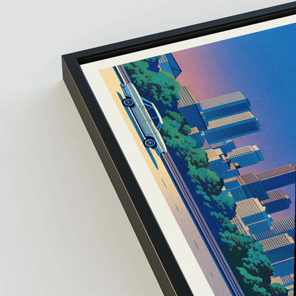 Newark city poster mockup 3 - frame not included