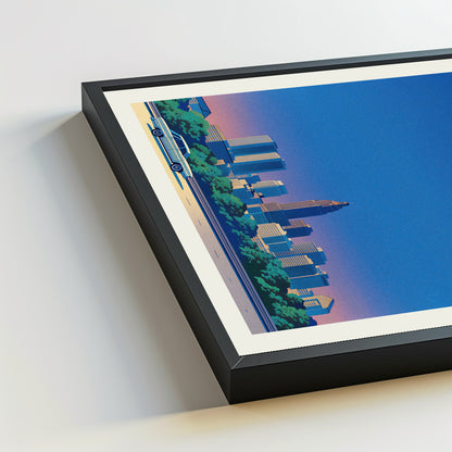Newark city poster mockup 5 - frame not included