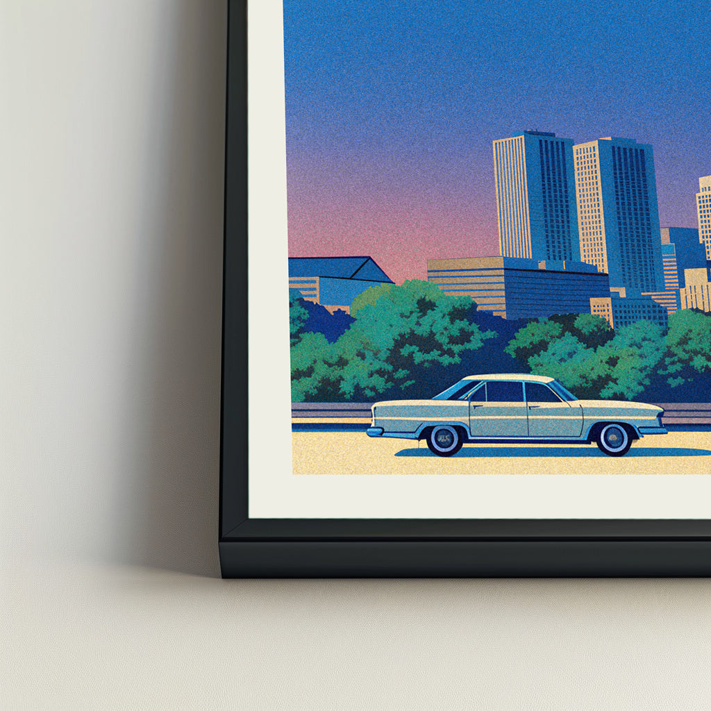 Newark city poster mockup 4 - frame not included