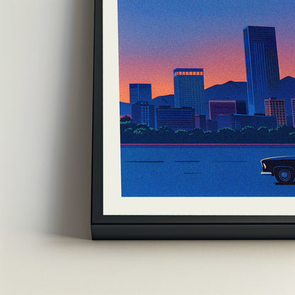 Oakland city poster mockup 4 - frame not included