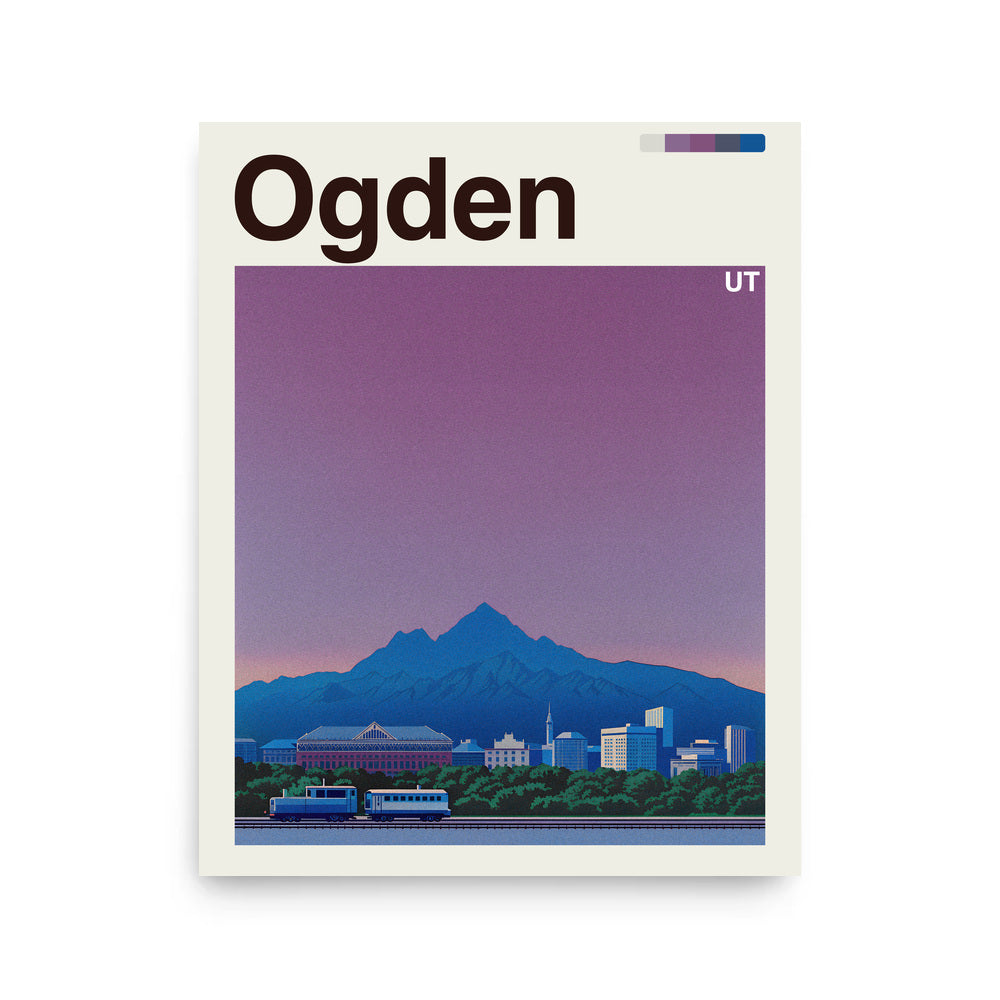Ogden city poster mockup 1 - frame not included