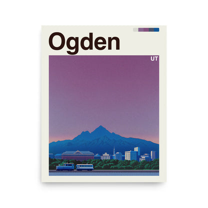 Ogden city poster mockup 1 - frame not included