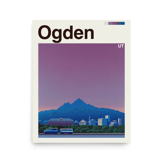 Ogden city poster mockup 1 - frame not included
