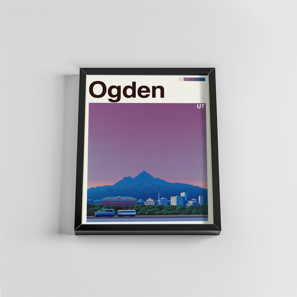 Ogden city poster mockup 2 - frame not included