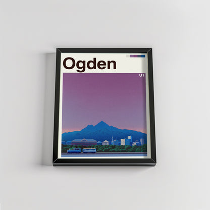 Ogden city poster mockup 2 - frame not included