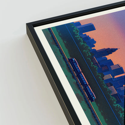 Oklahoma City city poster mockup 3 - frame not included