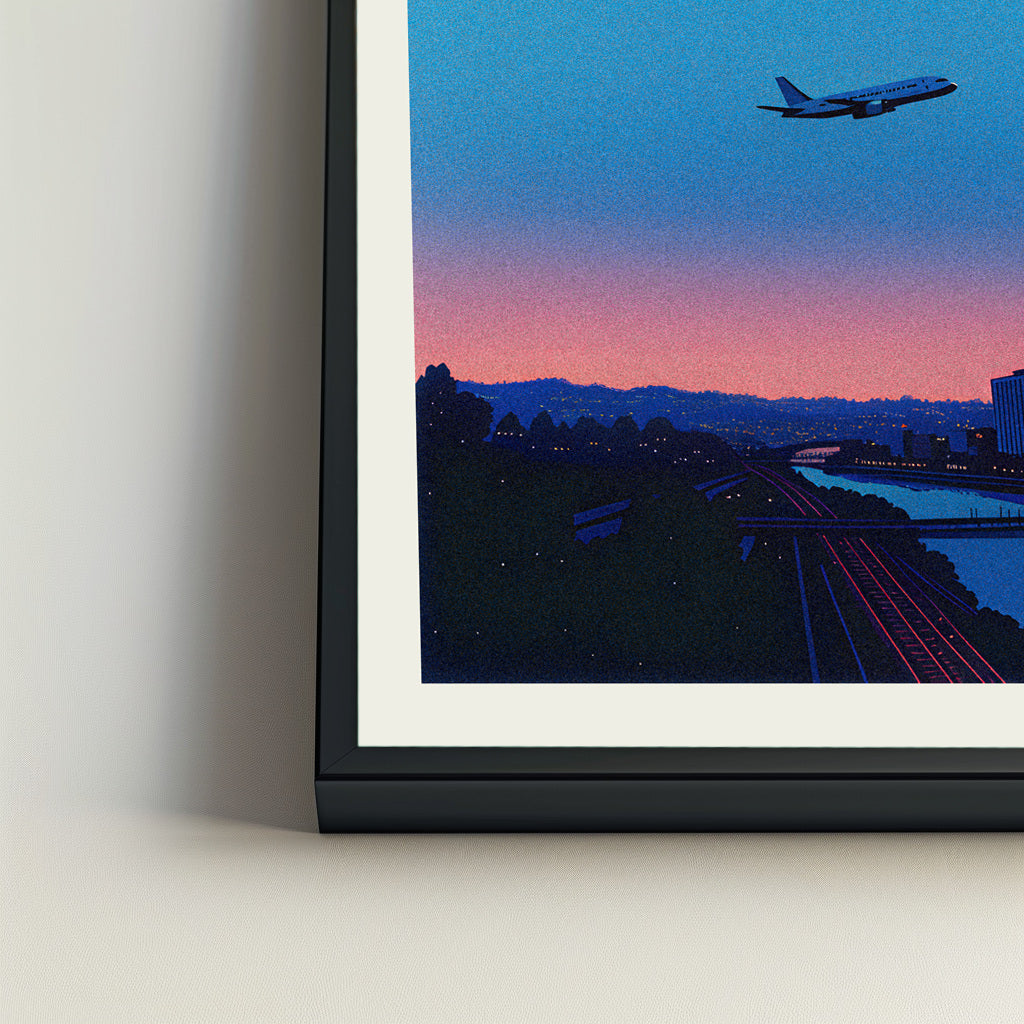 Omaha city poster mockup 4 - frame not included