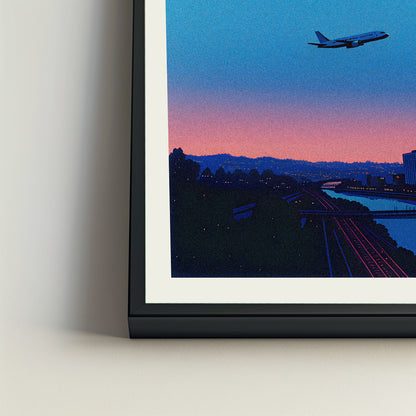 Omaha city poster mockup 4 - frame not included