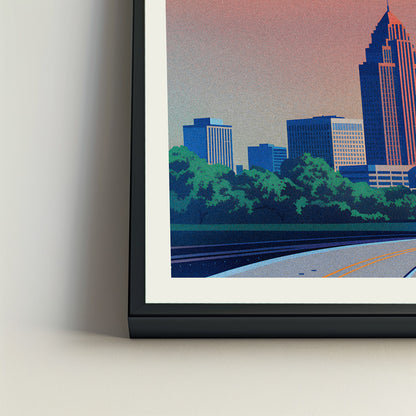 Orlando city poster mockup 4 - frame not included